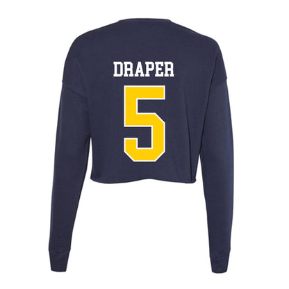 Toledo - NCAA Baseball : Conner Draper - Women's Cropped Crew Fleece-1