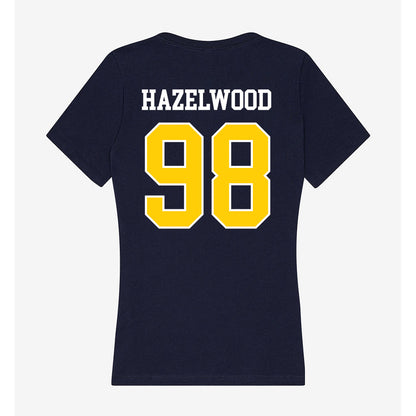 Toledo - NCAA Football : Carlos Hazelwood - Women's V-Neck T-Shirt-1