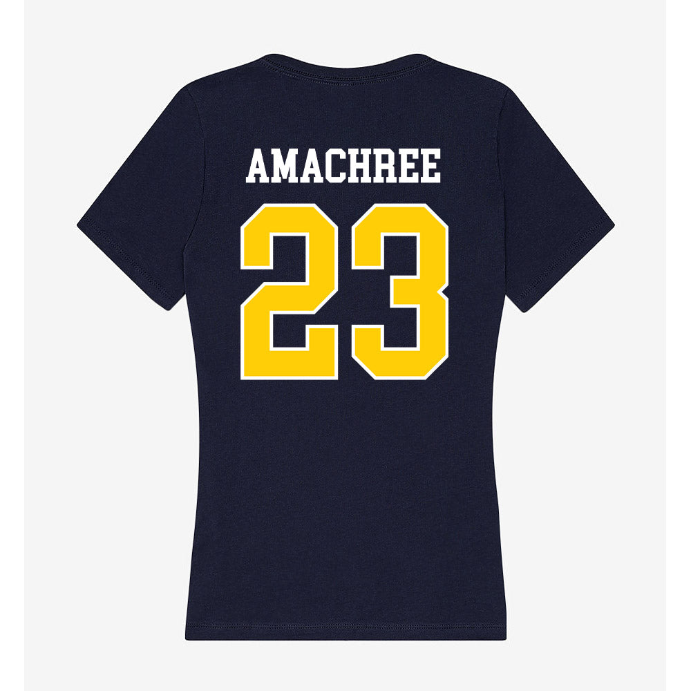 Toledo - NCAA Women's Soccer : Kaema Amachree - Women's V-Neck T-Shirt-1