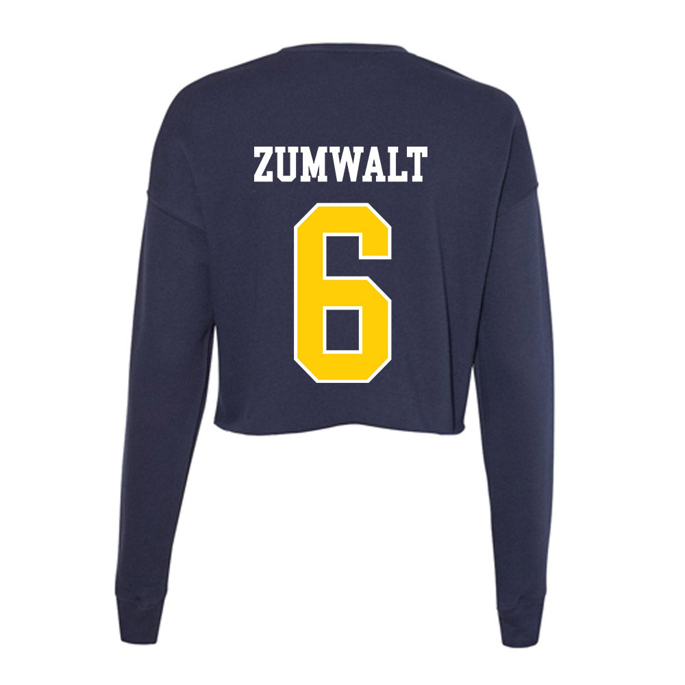 Toledo - NCAA Baseball : Preston Zumwalt - Women's Cropped Crew Fleece-1