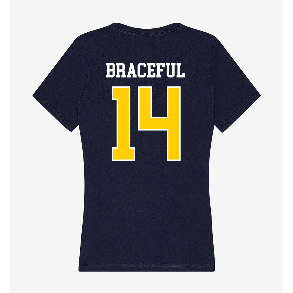 Toledo - NCAA Football : Tashi Braceful - Women's V-Neck T-Shirt-1