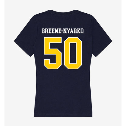 Toledo - NCAA Football : Raphael Greene-Nyarko - Women's V-Neck T-Shirt-1