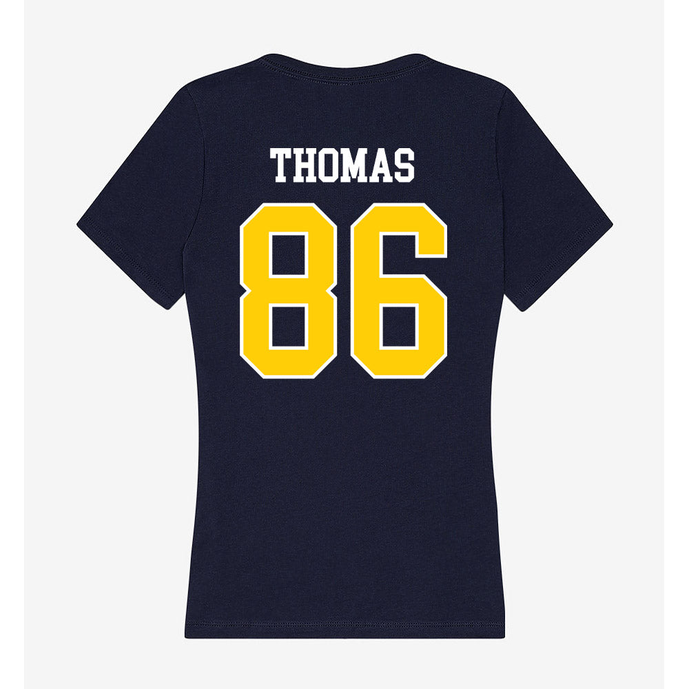 Toledo - NCAA Football : Donivon Thomas - Women's V-Neck T-Shirt-1