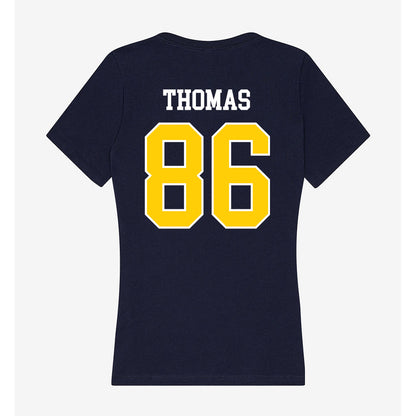 Toledo - NCAA Football : Donivon Thomas - Women's V-Neck T-Shirt-1