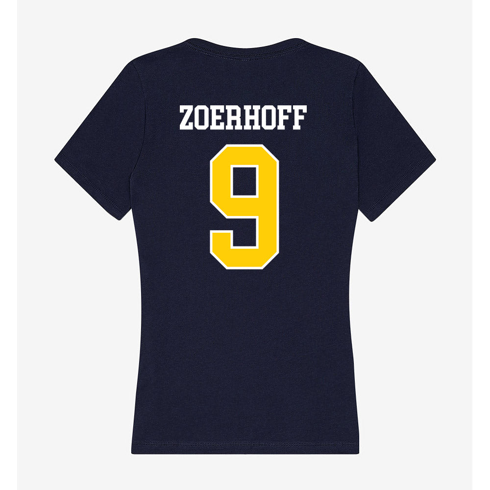 Toledo - NCAA Women's Soccer : Ella Zoerhoff - Women's V-Neck T-Shirt-1