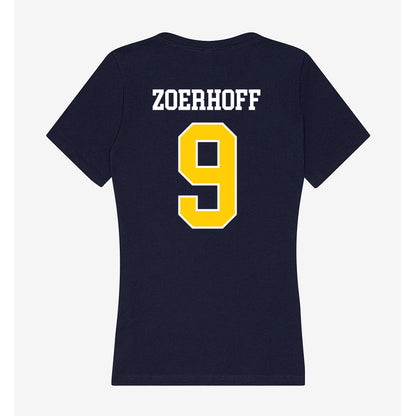 Toledo - NCAA Women's Soccer : Ella Zoerhoff - Women's V-Neck T-Shirt-1