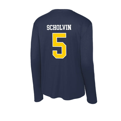 Toledo - NCAA Baseball : Charlie Scholvin - Activewear Long Sleeve T-Shirt-1