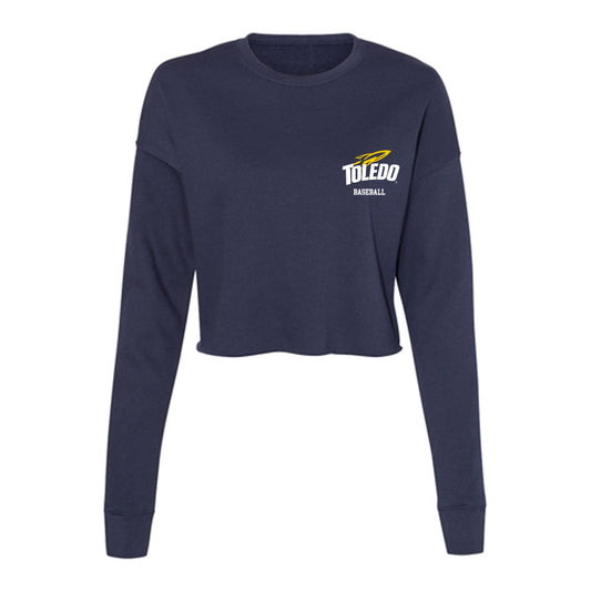 Toledo - NCAA Baseball : Luke Leto - Women's Cropped Crew Fleece-0