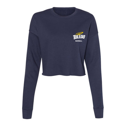 Toledo - NCAA Baseball : Conner Draper - Women's Cropped Crew Fleece-0