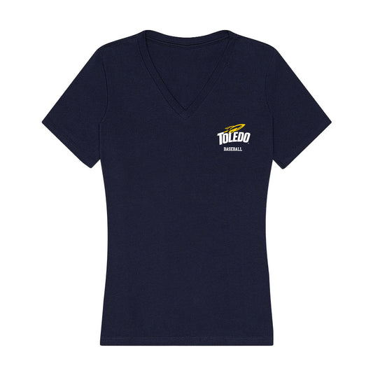 Toledo - NCAA Baseball : Cade Baker - Women's V-Neck T-Shirt-0
