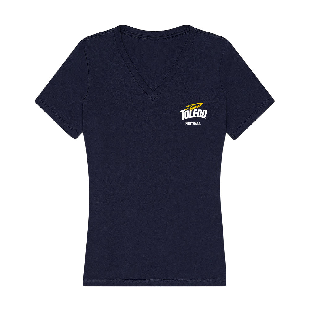 Toledo - NCAA Football : Esean Carter - Women's V-Neck T-Shirt-0