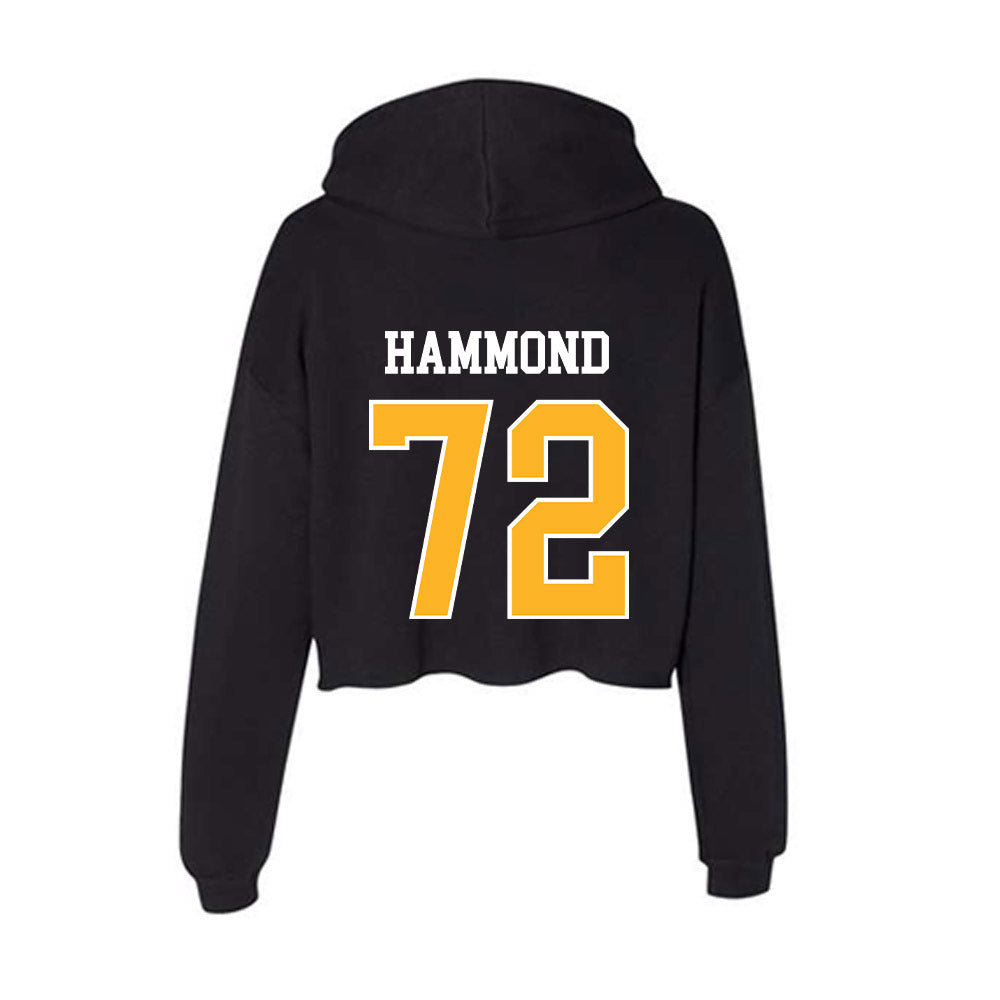Bethune - NCAA Football : Trevaris Hammond - Women's Crop Fleece Hoodie-1