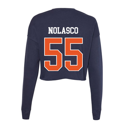 Utica - NCAA Football : Anthony Nolasco - Women's Cropped Crew Fleece-1