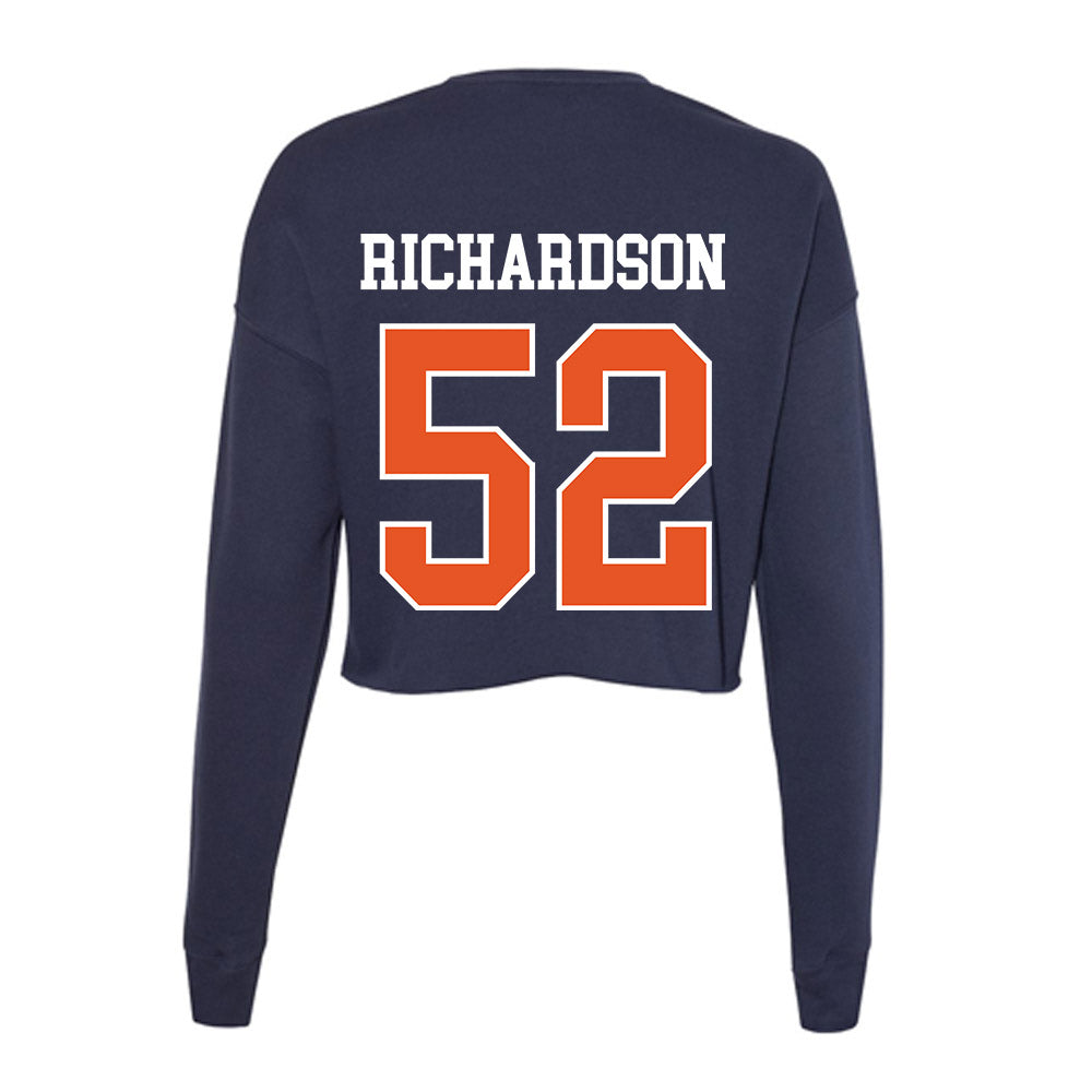 Utica - NCAA Football : Joshua Richardson - Women's Cropped Crew Fleece-1