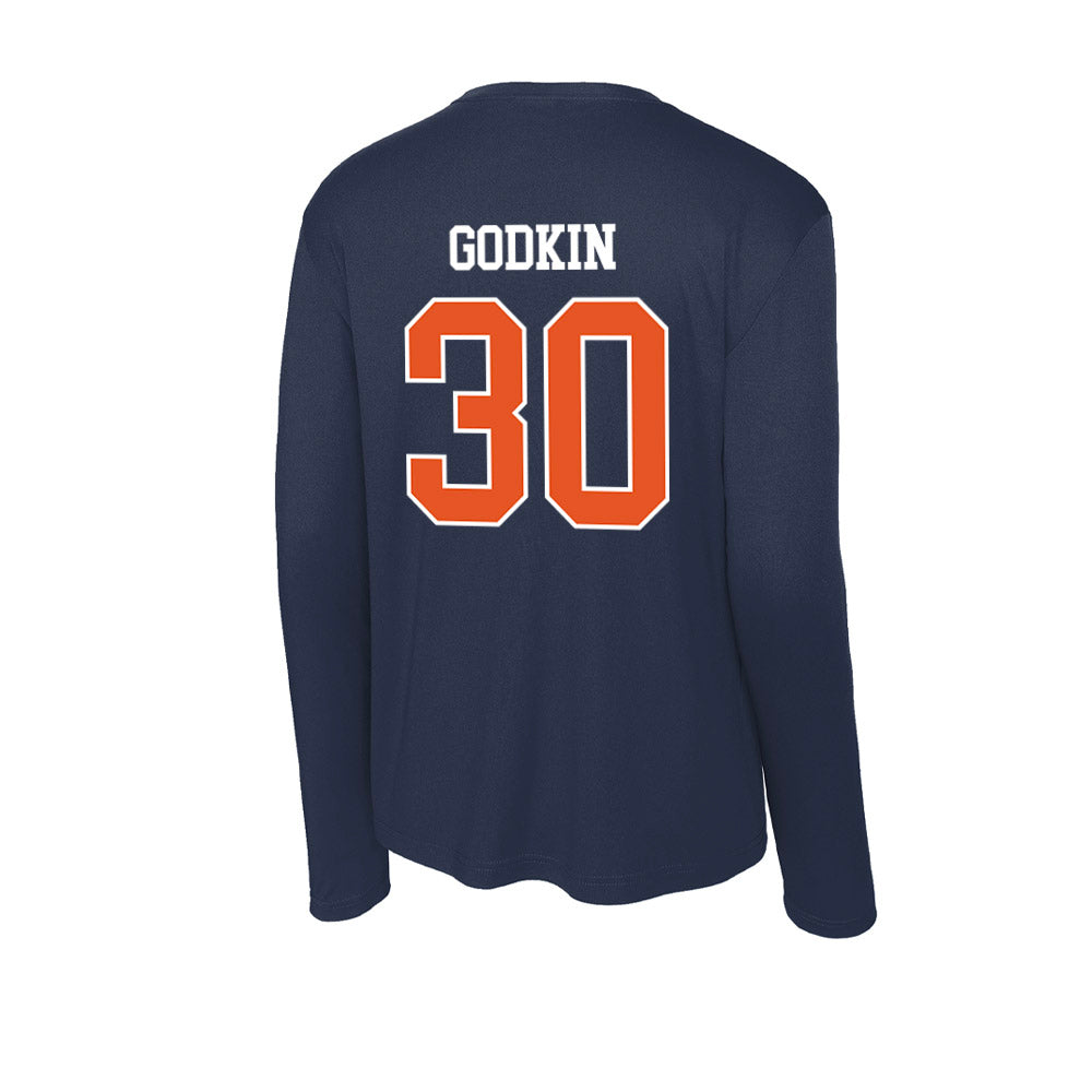 Utica - NCAA Women's Basketball : Hanna Godkin - Activewear Long Sleeve T-Shirt-1