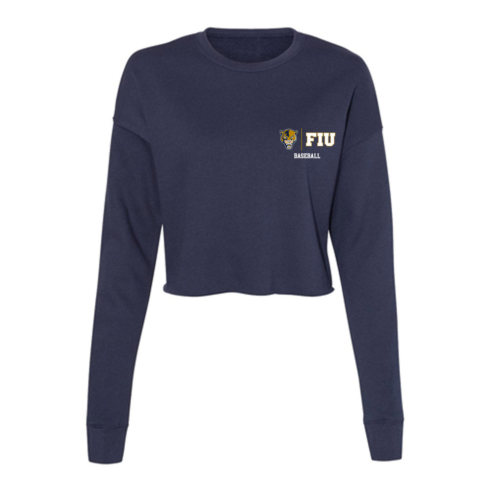 FIU - NCAA Baseball : Cooper Rasmussen - Women's Cropped Crew Fleece-0