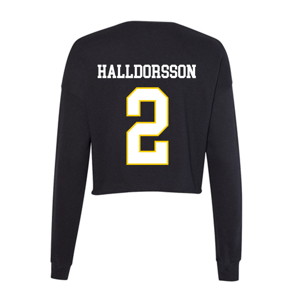 Southeastern - NCAA Men's Basketball : Daniel Halldórsson - Women's Cropped Crew Fleece-1