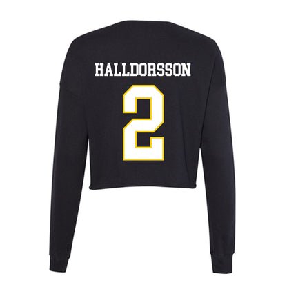 Southeastern - NCAA Men's Basketball : Daniel Halldórsson - Women's Cropped Crew Fleece-1