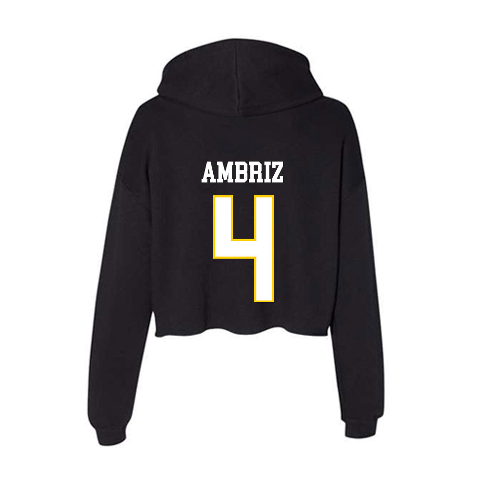 Southeastern - NCAA Baseball : Jacob Ambriz - Women's Crop Fleece Hoodie-1