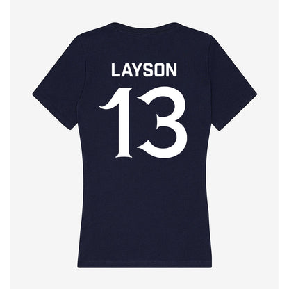 Queens - NCAA Women's Volleyball : Elizabeth Layson - Women's V-Neck T-Shirt-1