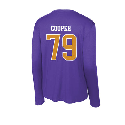 Alcorn - NCAA Football : Derrick Cooper - Activewear Long Sleeve T-Shirt-1