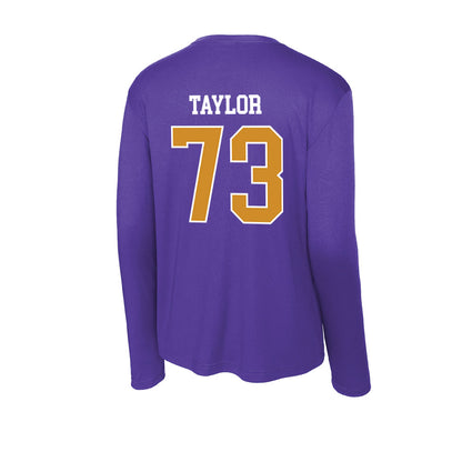 Alcorn - NCAA Football : SharDez Taylor - Activewear Long Sleeve T-Shirt-1