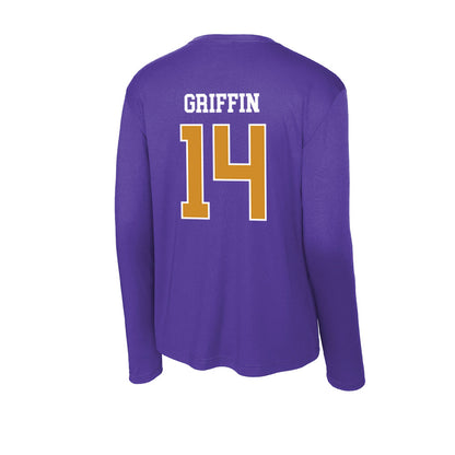 Alcorn - NCAA Football : Elijah Griffin - Activewear Long Sleeve T-Shirt-1