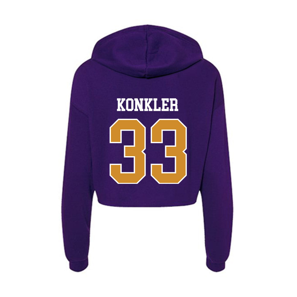 Alcorn - NCAA Baseball : Hayden Konkler - Women's Crop Fleece Hoodie-1