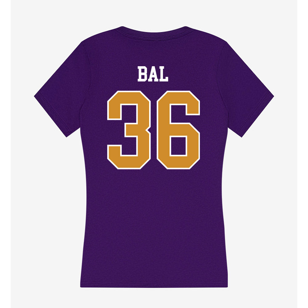 Alcorn - NCAA Women's Soccer : Charlie Bal - Women's V-Neck T-Shirt-1