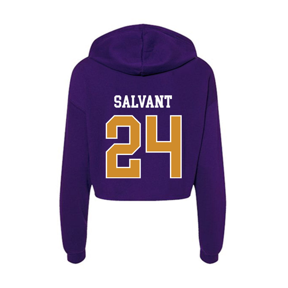 Alcorn - NCAA Softball : Sanai Salvant - Women's Crop Fleece Hoodie-1