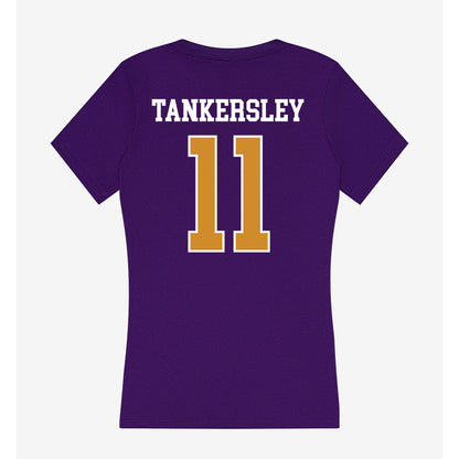Alcorn - NCAA Men's Basketball : Marcus Tankersley - Women's V-Neck T-Shirt-1