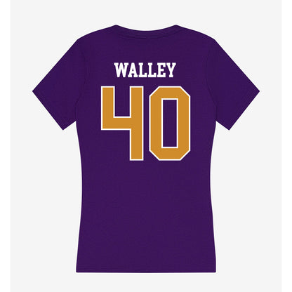Alcorn - NCAA Football : Christopher Walley - Women's V-Neck T-Shirt-1