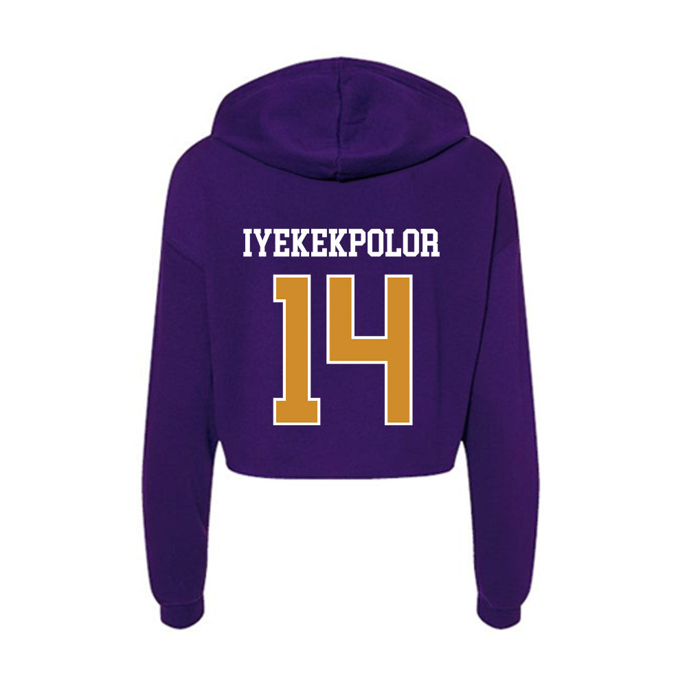 Alcorn - NCAA Women's Basketball : Arene Iyekekpolor - Women's Crop Fleece Hoodie-1