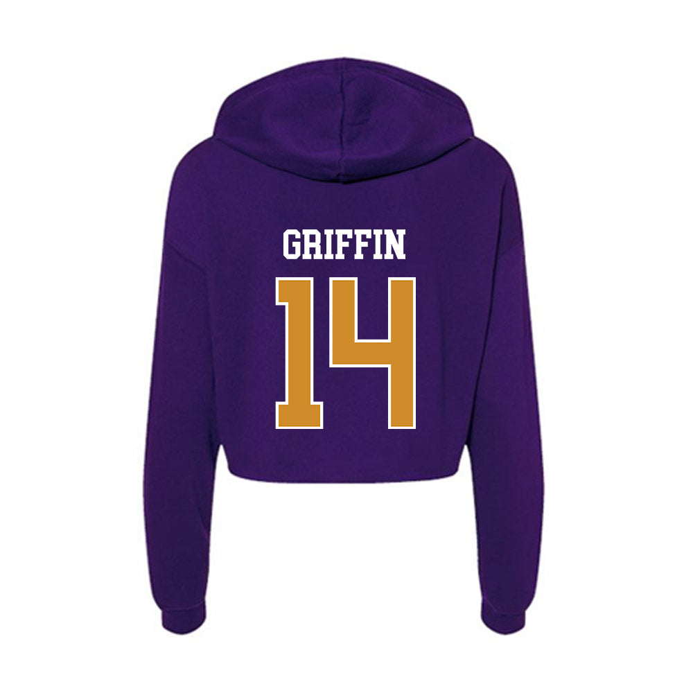 Alcorn - NCAA Baseball : Rj Griffin - Women's Crop Fleece Hoodie-1