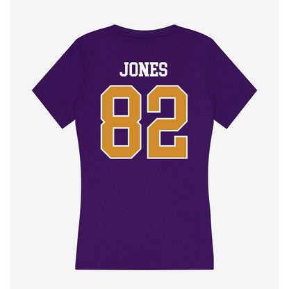 Alcorn - NCAA Football : Damien Jones - Women's V-Neck T-Shirt-1
