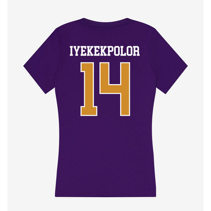 Alcorn - NCAA Women's Basketball : Arene Iyekekpolor - Women's V-Neck T-Shirt-1