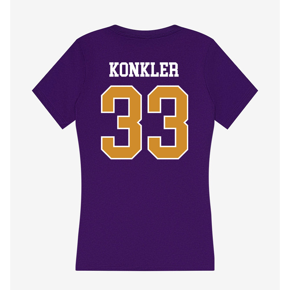 Alcorn - NCAA Baseball : Hayden Konkler - Women's V-Neck T-Shirt-1