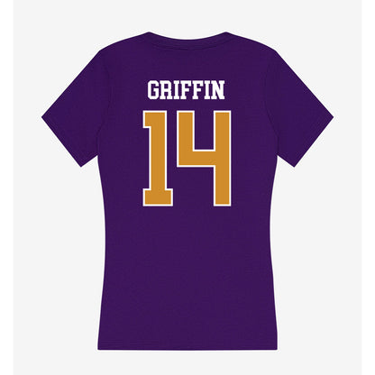 Alcorn - NCAA Baseball : Rj Griffin - Women's V-Neck T-Shirt-1