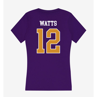 Alcorn - NCAA Softball : Layla Watts - Women's V-Neck T-Shirt-1