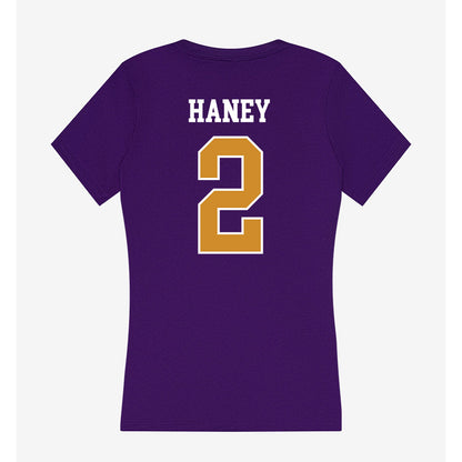 Alcorn - NCAA Football : Tayvion Haney - Women's V-Neck T-Shirt-1