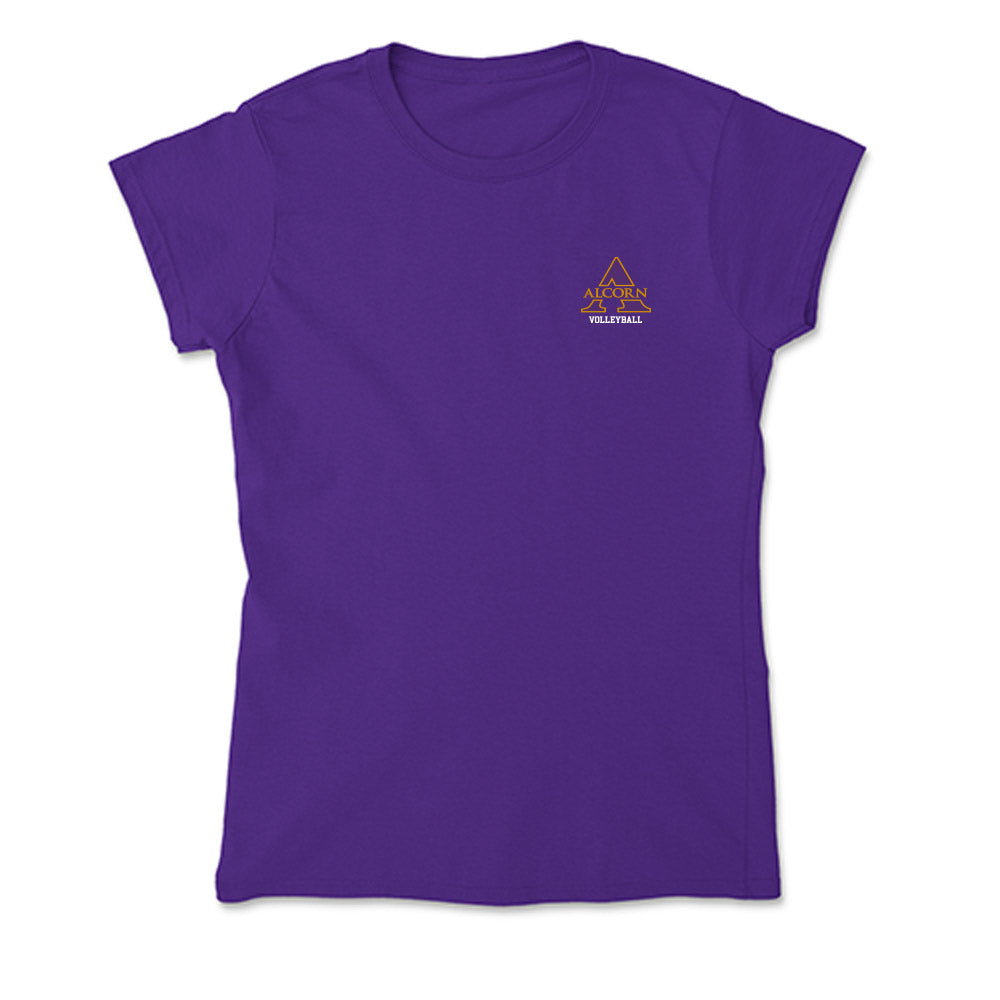 Alcorn - NCAA Women's Volleyball : Juliana Henao - Soft Style Women’s T-Shirt-0