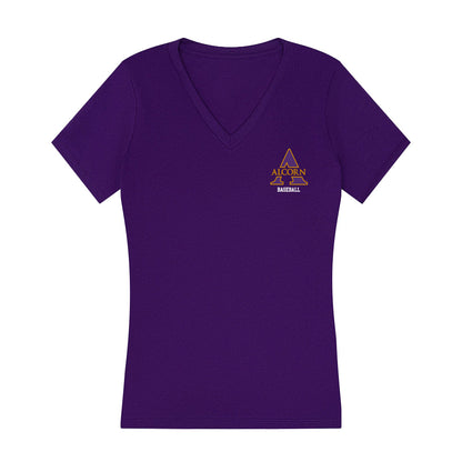 Alcorn - NCAA Baseball : Rj Griffin - Women's V-Neck T-Shirt-0
