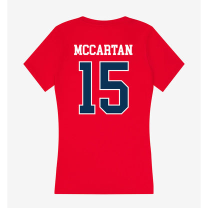 Saginaw Valley - NCAA Baseball : Ryan Mccartan - Women's V-Neck T-Shirt-1