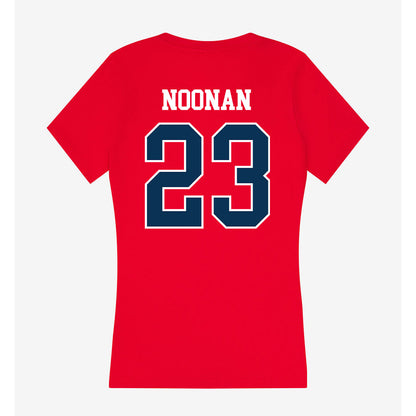 Saginaw Valley - NCAA Football : Gavin Noonan - Women's V-Neck T-Shirt-1