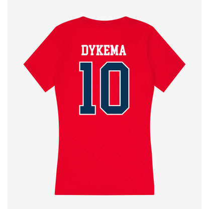 Saginaw Valley - NCAA Women's Lacrosse : Annelle Dykema - Women's V-Neck T-Shirt-1