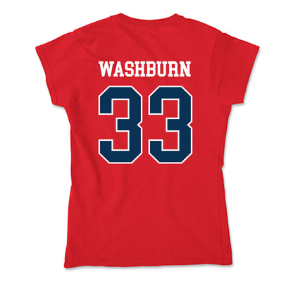 Saginaw Valley - NCAA Men's Basketball : Nathan Washburn - Soft Style Women’s T-Shirt-1