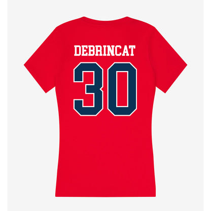 Saginaw Valley - NCAA Football : Joey DeBrincat - Women's V-Neck T-Shirt-1