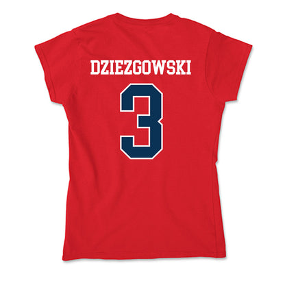 Saginaw Valley - NCAA Women's Basketball : Emma Dziezgowski - Soft Style Women’s T-Shirt-1
