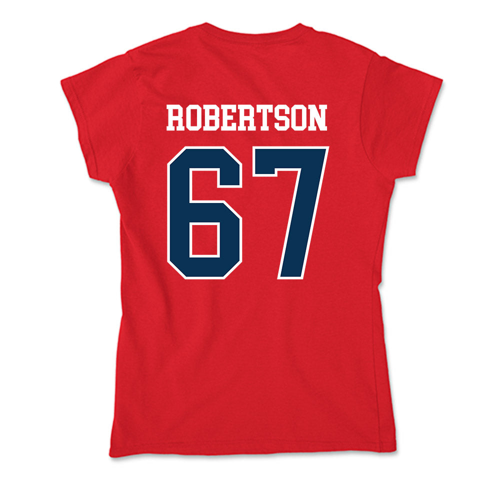 Saginaw Valley - NCAA Football : Paulie Robertson - Soft Style Women’s T-Shirt-1