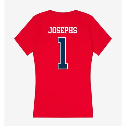Saginaw Valley - NCAA Men's Basketball : Marquese Josephs - Women's V-Neck T-Shirt-1